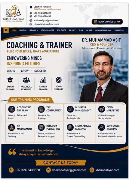 Coaching Center | Khair O Aafiyat Professional Services
