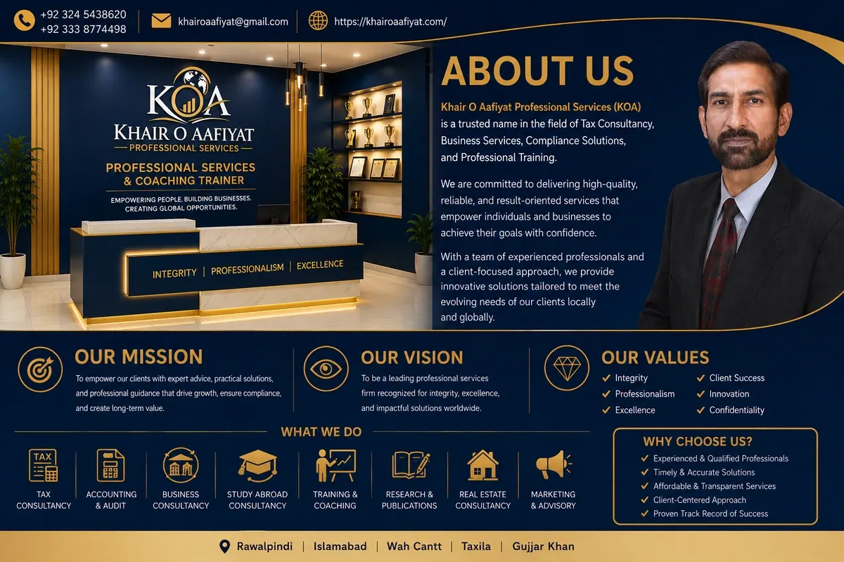 About Khair O Aafiyat | Khair O Aafiyat Professional Services