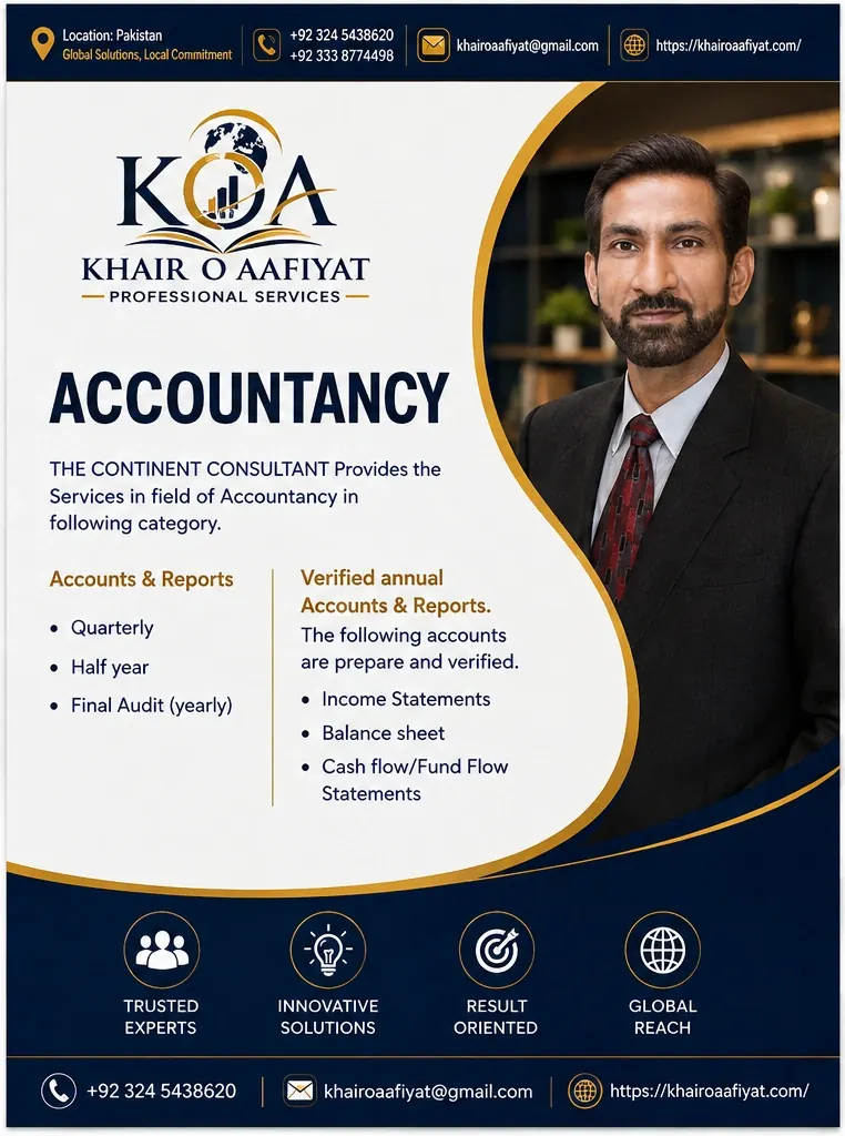 accounting brochure | Khair O Aafiyat Professional Services