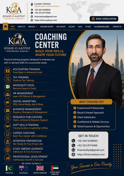 Coaching Trainer | Khair O Aafiyat Professional Services