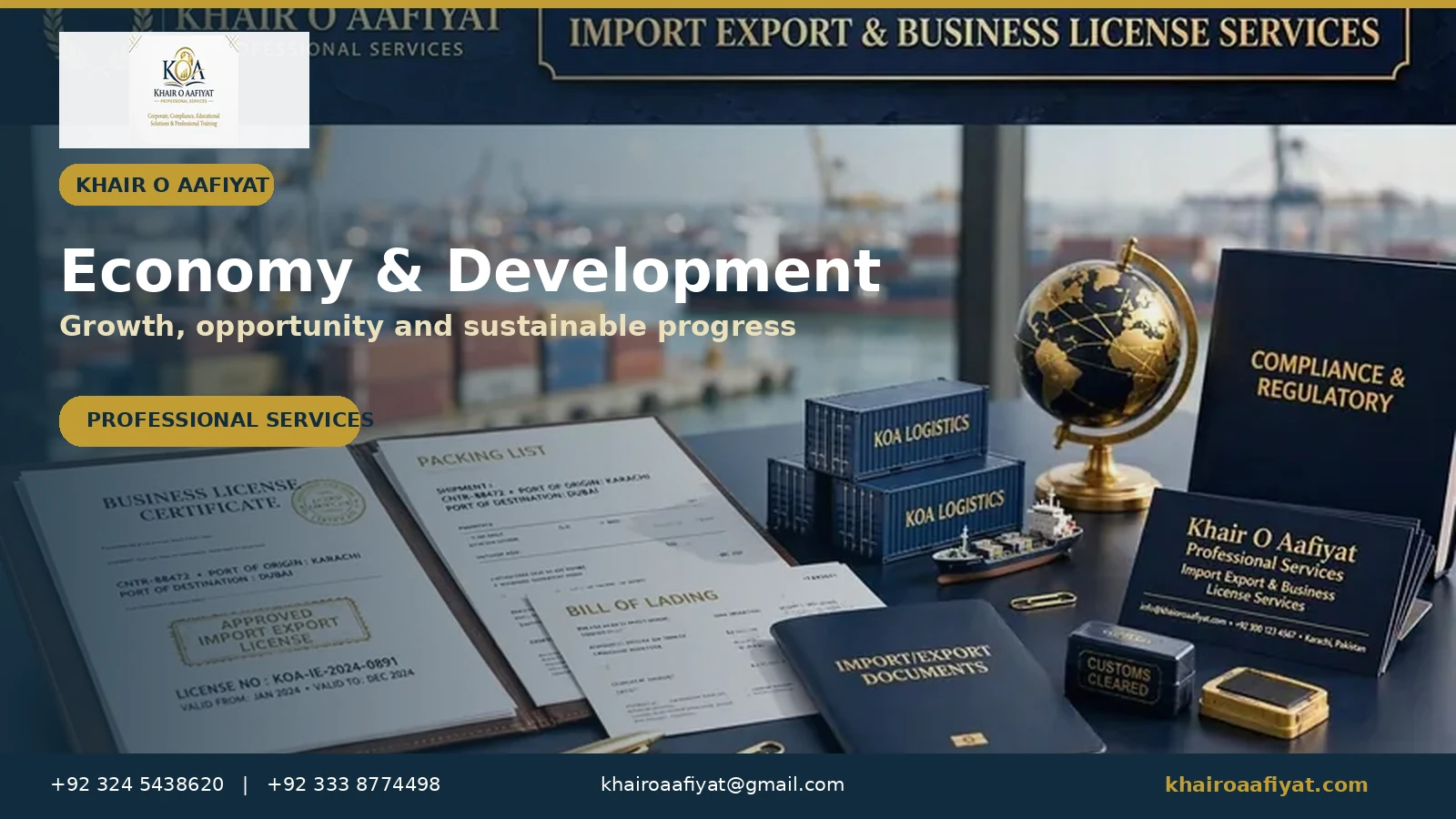 Economy & Development - Khair O Aafiyat Global Hub