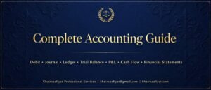 Accounting Full Setup Guide – Account, Debit Credit, Journal, Ledger, Trial Balance, P&L, Cash Flow & Financial Statements